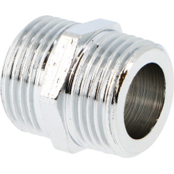 Mamelon égal  Chromé 280G 1"Raccord Laiton Chromé à visser
