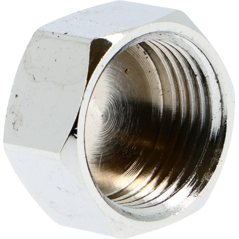 bouchon Chromé 300G 1/2"FRaccord Laiton Chromé à visser