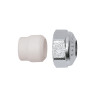 Ecrou Chromé - Bague PTFE  23X1,5 Cu Ø12pour robinetterie de radiateur