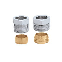 Racc.Bicône 1/2"M Tube Cu Ø15pour robinet de radiateur