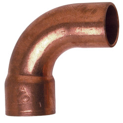 Courbe 90° Grand Rayon Cu-MF Ø63à souder sur tube Cuivre