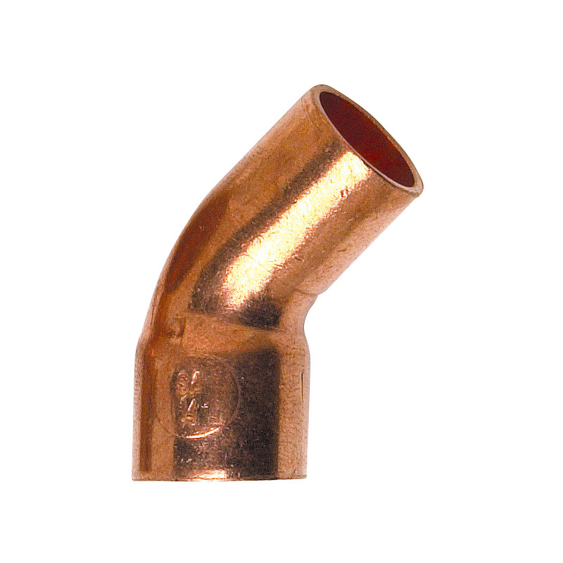 Courbe 45°  5040 Cu-MF Ø28à souder sur tube Cuivre