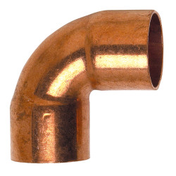 Courbe 90° Petit Rayon 5090 Cu-FF Ø22à souder sur tube Cuivre