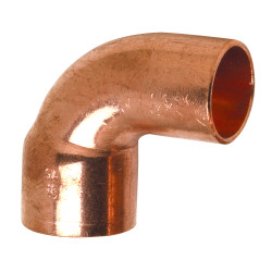 Courbe 90° Petit Rayon 5092 Cu-MF Ø22à souder sur tube Cuivre