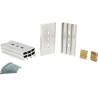 Kit de fixation MONITOR plaque en fonte ou colonne aluminium entraxe 4 à 10 mm