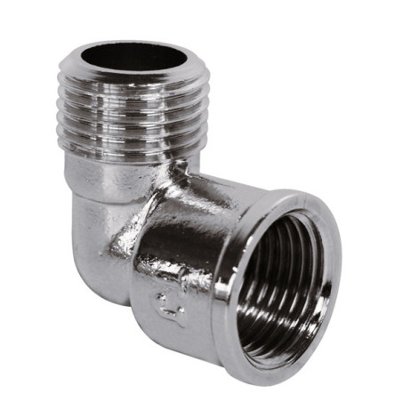 Coude égal MF 92G - Chromé 3/8"Raccord LAITON à visser