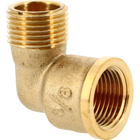Coude 92G court 3/4"MFRaccord LAITON à visser