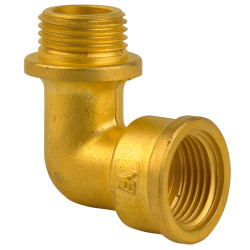 Coude égal 92G 1"1/4"MF. Raccord laiton à visser