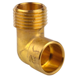 Coude laiton Mâle92GC - CU 18/M 1/2"M