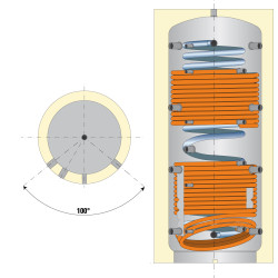 Ball.Chauffage 2000L 2 Ech. +  ECS Prod Semi-Instantanée ECS