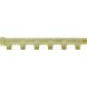 Collecteur laiton 3/4"  - 6 sorties 1/2" pour installation sanitaire - chauffage