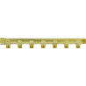 Collecteur laiton 3/4"  - 7 sorties 1/2" pour installation sanitaire - chauffage