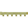Collecteur laiton 1"  - 6 sorties 1/2" pour installation sanitaire - chauffage