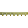 Collecteur laiton 1"  - 7 sorties 1/2" pour installation sanitaire - chauffage