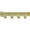 Collecteur laiton 1"1/4  - 4 sorties 3/4" pour installation sanitaire - chauffag