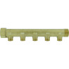 Collecteur laiton 1"1/4  - 5 sorties 3/4" pour installation sanitaire - chauffag