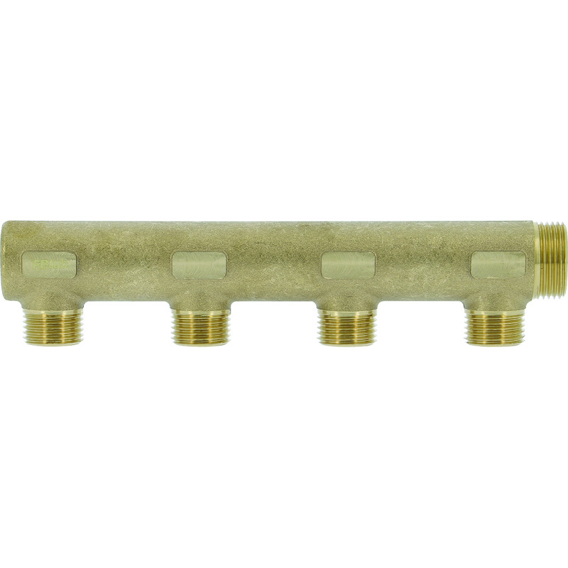 Collecteur borgne en laiton - 4 sorties 1/2"M