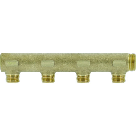 Collecteur borgne en laiton - 4 sorties 1/2"M