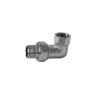 Coude Union 1/2"MF  Nickelé3 pièces laiton à visser sphéro-conique