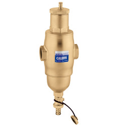 DISCALDIRTMAG 1"1/4 séparateur d'air et pot à boue en laiton
