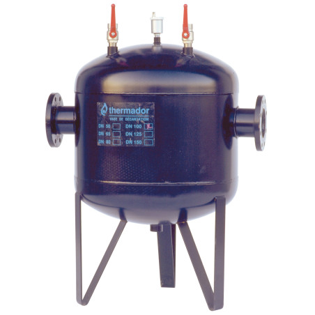 Pot de décantation à visser 2" MMAcier Noir sur pieds 3251162245001