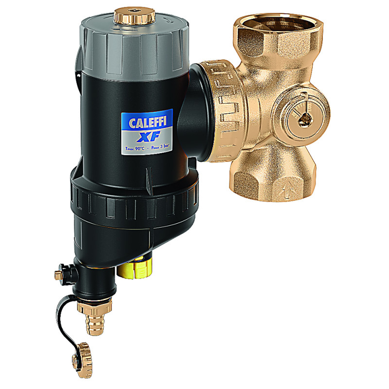 CALEFFI XF - Pot de décantation magnétique 2'' avec filtre autonettoyant