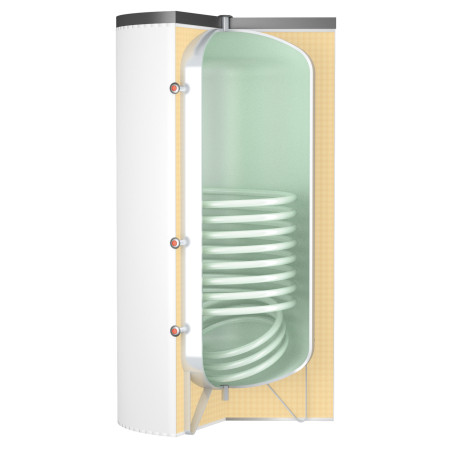 Préparateur ECS 1000 L, 1 échangeur fixe 60,4 kW