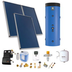 Pack E-SSC 400L moyenne t°-ECS instant.-3 panneaux-fix. toit. inclinée+ access.
