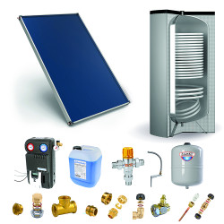 Pack Cylios CESI – ballon 200 L,1 capteur, fixation toit plat/sol