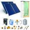 Pack A-CESI avec appoint élec.500L blanc -4 panneaux-fix. toit. inclinée+ access