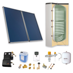 Pack B-CESI ballon 200L soutien primaire -2 panneaux-fix. toit. plate+ access.