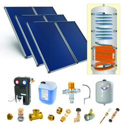 Pack B-CESI ballon 800L soutien primaire-6 panneaux-fix. toit. inclinée+ access.