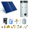 Pack C-CESI ballon 300L soutien PAC- 2 panneaux-fix. toit. plate+ access.