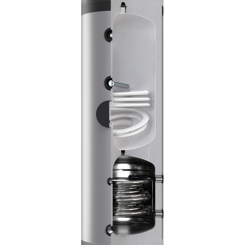 Ballon solaire double cuves S-CROSS 480 L, préparateur ECS et volume tampon
