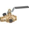 Vanne à Sphère, Clapet Extractible 3/4"M ACS PN10 Tmax +90°C