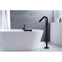 Colonne bain-douche îlot mécanique par le sol COX black