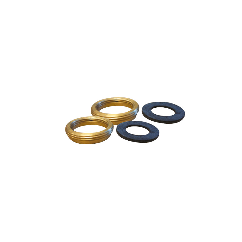 Fourrure Laiton 1"1/2F - 2"M   la paire avec Joint