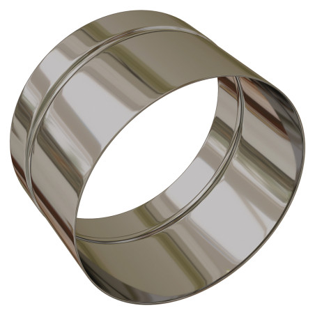 Adaptateur Inox ST2 pour piquage Ø180mmpour régulateur de tirage