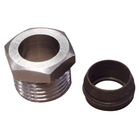 Racc.Monocône 1/2"M Tube Cu Ø16pour robinet de radiateur Code : 441416