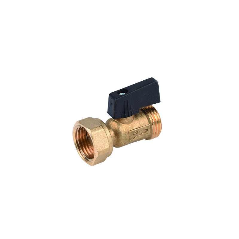 Vanne à sphère laiton 1/2'' pour dérivation de collecteur