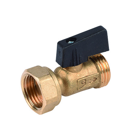 Vanne à sphère laiton 1/2'' pour dérivation de collecteur