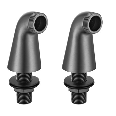 2 Colonnettes luxes - métal graphite mat - MM15-21 20-27