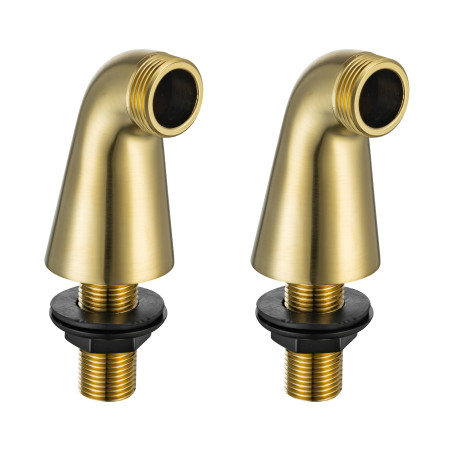2 colonnettes complètes - Hauteur 79mm - MM15.21-20.27 - finition laiton brossé