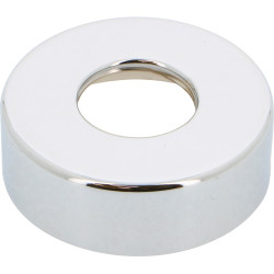 1 rosace cylindrique chromée 20/27 - rosace + raccord exc. + joint en sachet