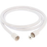 Flexible de douche lisse - Tressé nylon renforcé PVC - 1m75