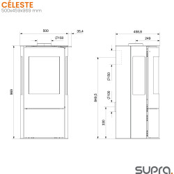 SUPRA Poêle à bois CELESTE