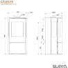 SUPRA Poêle à bois CELESTE
