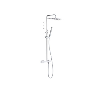Cuadro tres ensemble mitigeur mural a 2 voies pour douche