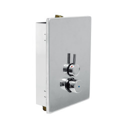 Tempotres robinet temporise encastre avec selecteur de temperature pour douche