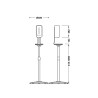 Tres electronic essential colonne sur pied avec tablette et distributeur electronique de gel ou savon